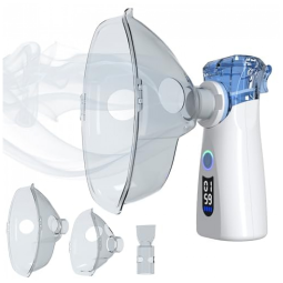 Nebulizador Mesh Portátil Vnvfd Partículas 5μm Bateria Recarregável Máscaras Adulto e Infantil