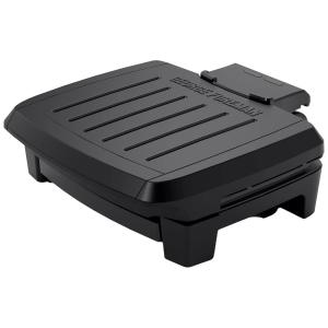Grill Elétrico Antiaderente Lavável na Lava Louças 110V 1500W, George Foreman, Preto