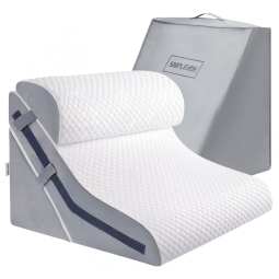 Conjunto de Travesseiros Ortopédicos em Cunha 15 em 1, Espuma Viscoelástica Ajustável, Ideal para Dor nas Costas e Refluxo, Simpledad