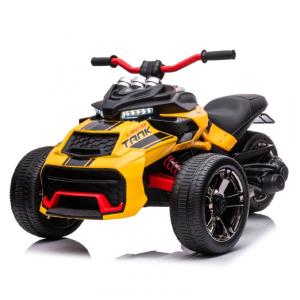 Triciclo Moto Elétrica Infantil 24V ATV com 3 Rodas para Meninos e Meninas, LUIBAS, Amarelo