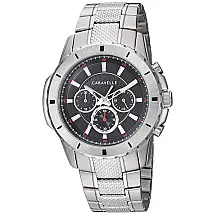 Relógio Masculino Analógico em Aço Inoxidável com Cronógrafo, CARAVELLE 43A147, Prateado