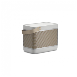 Caixa de som portátil Bluetooth Bang & Olufsen Beolit 20 cinza Grey Mist som 360° 70W bateria 8h 110V