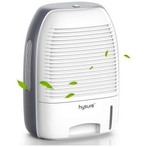 Desumidificador Portátil de 1.5L para Quarto com Desligamento Automático, Área 23 m2, HYSURE, Branco