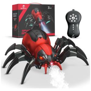 Robô Aranha Sumsync com Controle Remoto para Crianças Acima de 6 Anos, Vermelha
