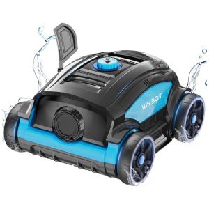 Robô Aspirador de Piscina sem Fio com Indicador LED, Autonomia Bateria de 2H e Estacionamento Automático 3.0 para Piscinas de 120m2, 110V