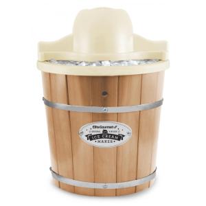 Máquina de Sorvete Elétrica 4L de Capacidade, 110v, ELITE GOURMET EIM 924L, Marrom