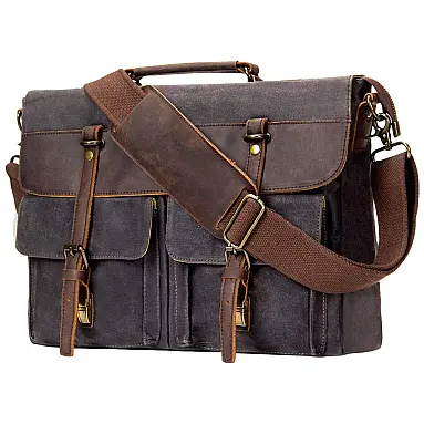 emissary Bolsa, Pasta de Couro