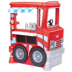 Food Truck Infantil 2 em 1 com mais de 20 Acessórios e Tema Reversível, LITTLE TIKES 650642M, Vermelho