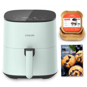 Fritadeira Elétrica COSORI Pro LE 4,7 L Verde 9 Funções Pré-aquecimento Lembrete Agitar 120V