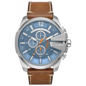 Relógio Masculino Mega Chief de Aço Inoxidável, DIESEL DZ4458, Marrom