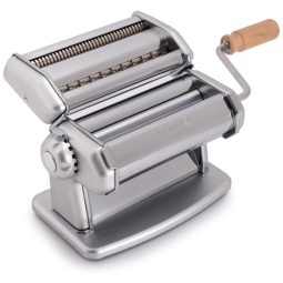 IPasta 100% feito na Itália com Construção de Aço Durável e Acessório Cortador para Lasanha, Fettuccine e Mais - Máquina de Macarrão,Imperia