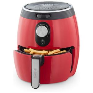 Fritadeira Elétrica AirFryer 3L com Temperatura Ajustável e Cesto Antiaderente, 110V 1200W, Dash, Vermelha