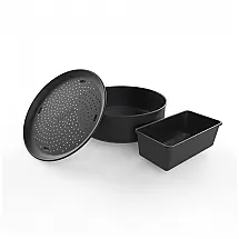 Kit de Assados Ninja Foodi Deluxe AOPKIT Cinza com Panela Multiuso, Placa Crisper 23 cm e Forma de Pão