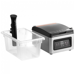 Kit Sous Vide Galaxy com Embaladora Vácuo, Circulador e Tanque 18,9 L 120V