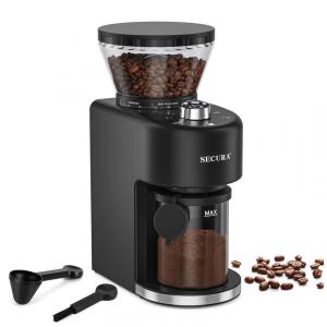Moedor de Café em Grãos 200g com Controle de Velocidade, 110v, SECURA CG9702 UL, Preto