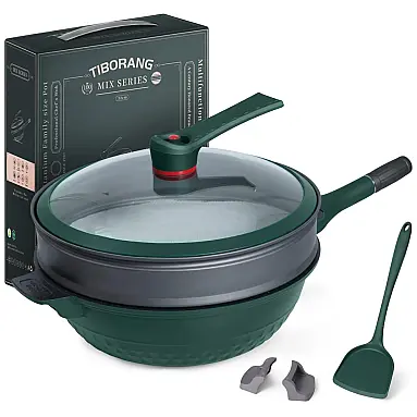 TIBORANG Panela Frigideira 6L Antiaderente