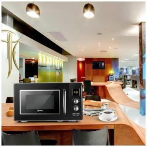 Micro ondas Retro de Bancada 25 Litros Multifuncional, 900W, 110v, SPACO 1, Preto