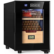 Humidor Elétrico NEEDONE 100 Charutos Madeira Cedro Espanhol com Sistema de Controle de Temperatura 110V