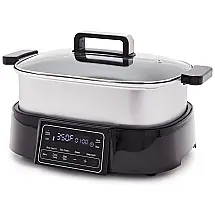 Panela Elétrica Multifuncional 6.5L, Cerâmica com Display LED e Controle de Temperatura, 110v, GREENPAN CC006142 001, Branco