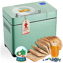 Panificadora Automática 17 em 1 para até 1kg com 3 Tamanhos e Dispensador Automático, 110V 710W, KEEPEEZ, Verde