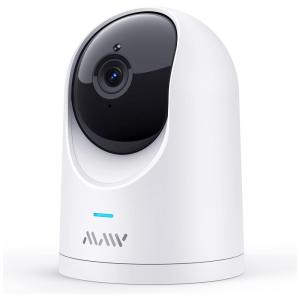 Câmera de Segurança sem Fio 2K Wi Fi com Controle por App e Visão Noturna, MMV, Branco