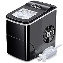 Máquina de Gelo Automática Portátil Produz até 11kg, 24H, Cor, 110v, AGLUCKY 58, Preto