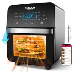 Air Fryer Forno 14,4L com 150 Predefinições, Espeto de Rotisserie e Tecnologia de Convecção, 110V 1800W, Nuwave, Preto