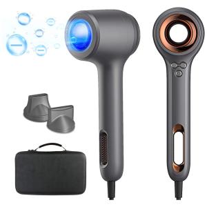 Secador de Cabelo Profissional com 2 Velocidades e 3 Temperaturas, 110v, SKANWEN, Cinza