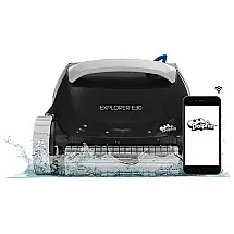 Robô Limpador de Piscina com Controle via WiFi, Escalada em Parede e Esfrega Poderosa, Dolphin Explorer E30, Cinza