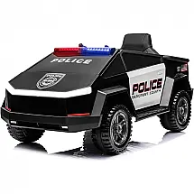 Modern Depo Carro, Carrinho Elétrico 1 Assento 12V, com Luzes de LED e Controle Remoto, Preto