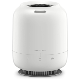Umidificador Ultrassônico Portátil 1.2L com Aromaterapia e Luzes LED, até 8H, 110v, SMARTDEVIL, Branco