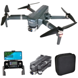 Drone GPS Contixo F35 4K UHD, Gimbal 2 Eixos, 5G WiFi, FPV, Motor Sem Escova, Estojo e Cartão SD 64GB, Contixo, Preto