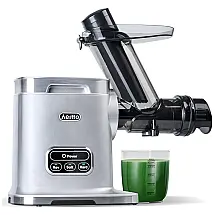 Centrífuga de Frutas de Bancada Silencioso com Motor Reversível, 150W, 110v, AEITTO, Prateado