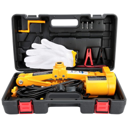 Macaco Elétrico Automotivo 12V 3 Toneladas com Equipamento de Emergência, ZERONE, Amarelo