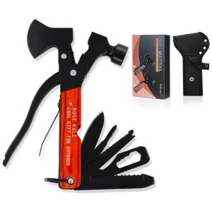 Alicate Multifuncional 18 em 1, Aço Inoxidável, ROSE KULI, Laranja