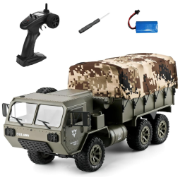 Caminhão Militar RC 6x6 Off Road Blindado Tático 1:12 Controle Remoto, Spobot