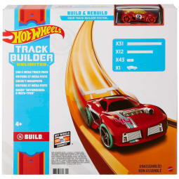 Conjunto de Pistas de 12 Metros com 43 Conectores, Inclui 1 Carro em Escala 1:64, Hot Wheels