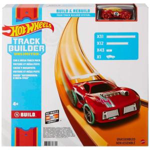 Conjunto de Pistas de 12 Metros com 43 Conectores, Inclui 1 Carro em Escala 1:64, Hot Wheels