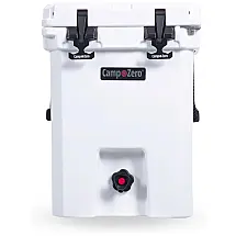 Cooler Térmico Portátil 20 Litros com Alça e Porta Copos, CAMP ZERO, Branco