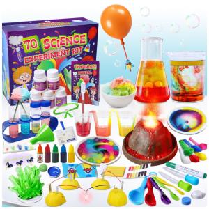 Kit Científico para Crianças 70 Experimentos de Laboratório Brinquedos Educativos Unglinga
