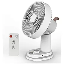 Ruinuokai Ventilador de Mesa com 16 Velocidades e Controle Remoto, 110V, Branco