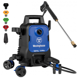 Lavadora de Alta Pressão Elétrica Westinghouse Preta 2300 PSI 1,76 GPM Antitombamento 5 Bicos ePX3100