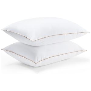puredown Travesseiros de Pena de Ganso com Capa de Algodão, 91 x , 2 UN