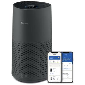 Purificador de Ar Eficiente e Compacto Para Até 103M2, com 149 CMF CADR e Filtro de Carbono Ativo, 110V, Philips Série 1000, Cinza Escuro