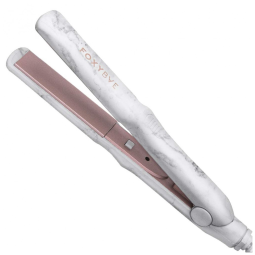 Mini Chapinha Prancha de Cabelo Iônico com Controle de Temperatura Digital e Desligamento Automático, 110v, FOXYBAE, Branco