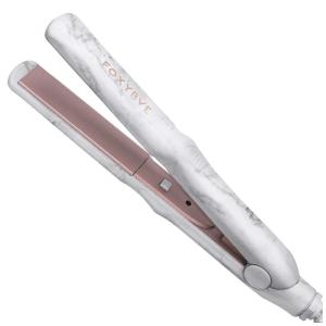 Mini Chapinha Prancha de Cabelo Iônico com Controle de Temperatura Digital e Desligamento Automático, 110v, FOXYBAE, Branco