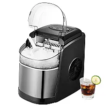 Máquina de Gelo Automática Portátil Produz até 11kg, 24H, Cor, 110v, OUTGAVA YX06 027, Preto