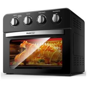 Forno Elétrico de Bancada 14L com 5 Funções Aço Inoxidável 1500W, 110v, GEEK CHEF, Prateado
