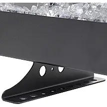 Maxhonor Aquecedor Lareira Elétrico Realista Portátil 750, 1500W, Branco