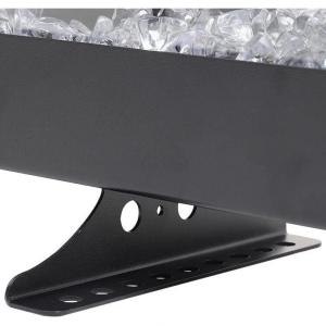 Maxhonor Aquecedor Lareira Elétrico Realista Portátil 750, 1500W, Branco